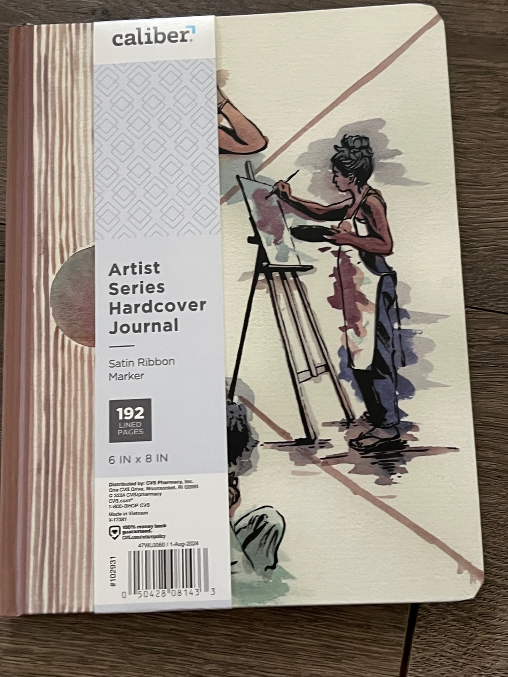 Caliber Artist Series Hardcover Journal with Satin Ribbon Marker 6×8 New